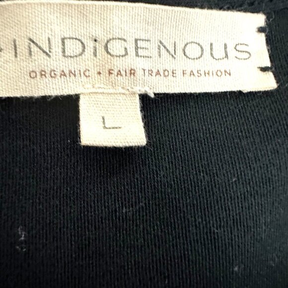 INDIGENOUS Organic Pima Cotton Wrap Jumpsuit Black Fair Trade Retails $148 - Picture 7 of 16